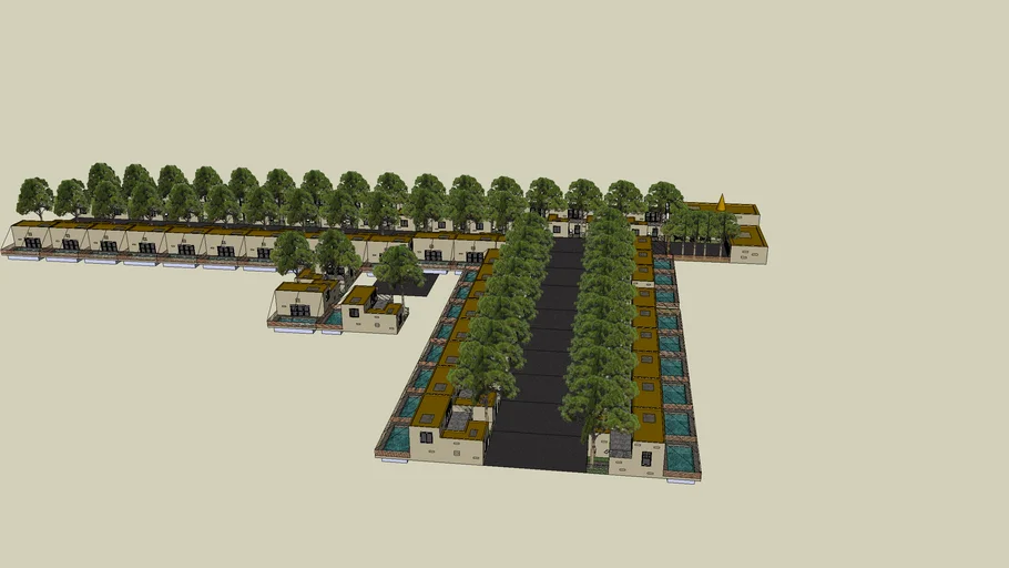 Barrio privado económico, pequeno y pulte