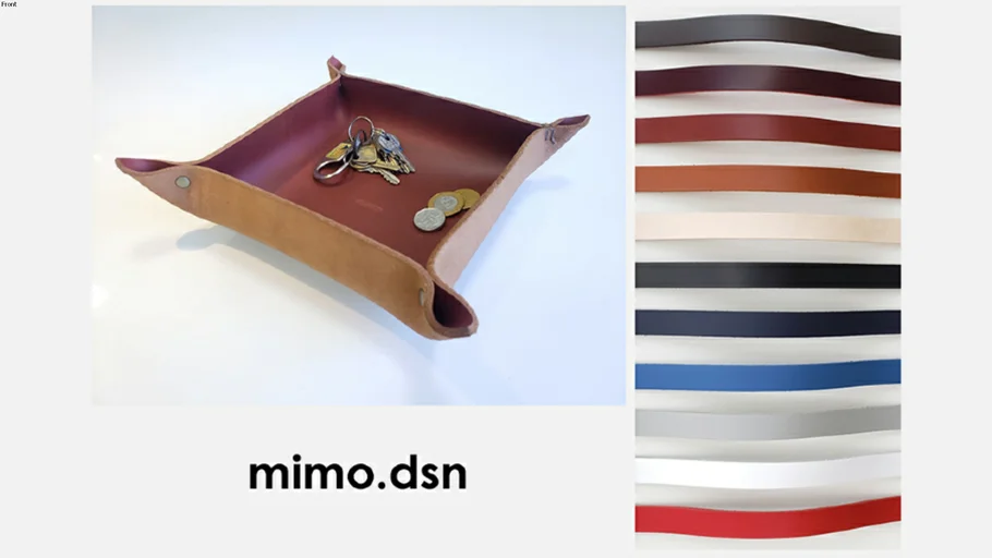 Cachepot Grande - Couro Legítimo - Mimo.dsn