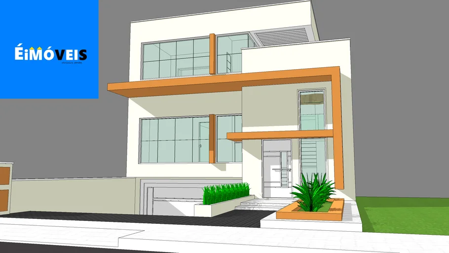 Casa com garagem subterrânea