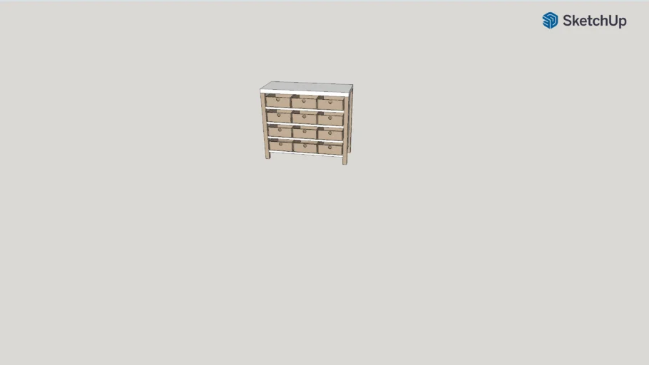 Storage Bin Cabinet and Dresser