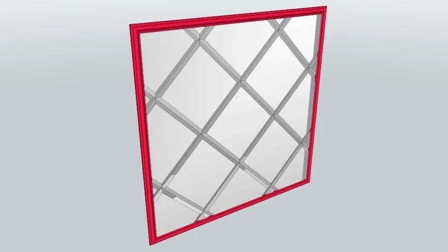mirror bevel with frame 