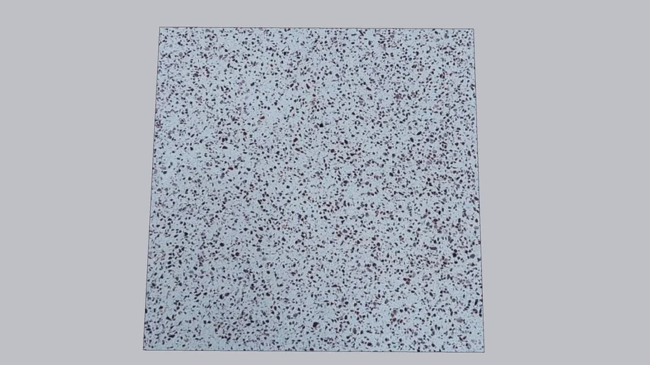 White Base Terrazzo with Dark Red Stone Chips