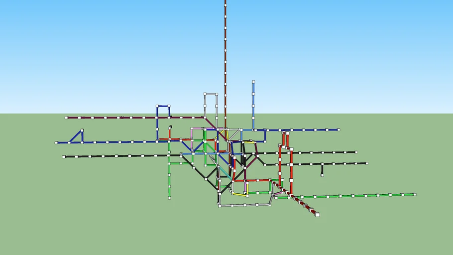 London Tube map in 3D