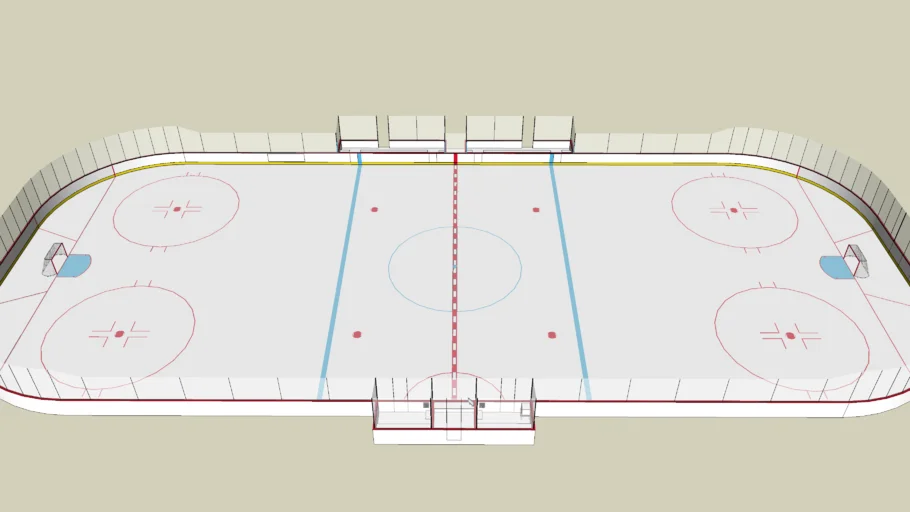 NHL Style Ice Hockey Rink