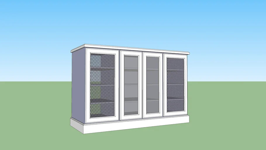 Base Cabinet wire mesh doors