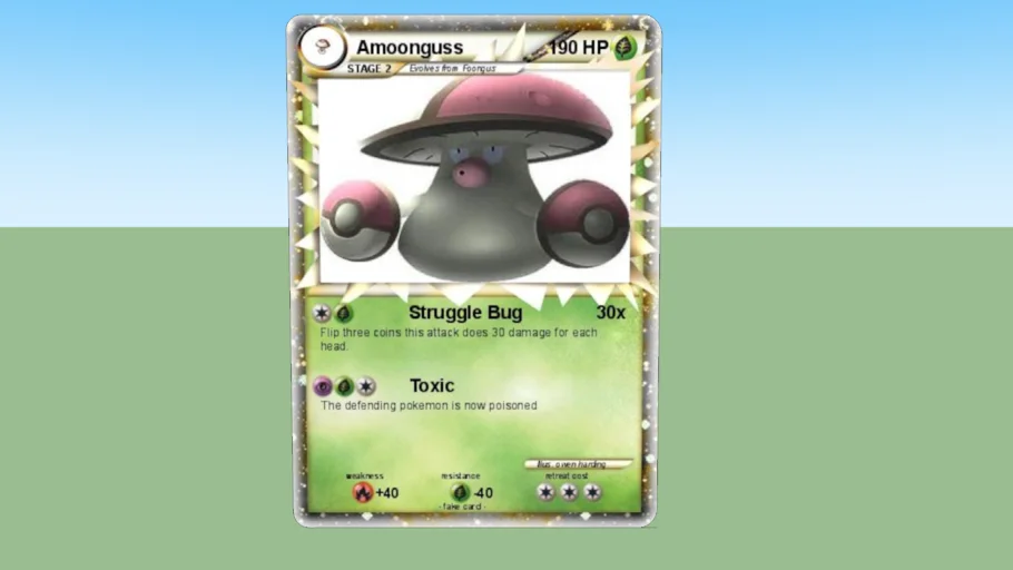 Pokemon card Amoonguss hp 190