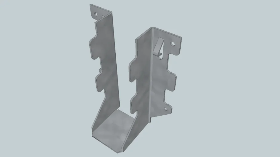 Simpson Strong-Tie LUS26 Double Shear Joist Hanger | 3D Warehouse