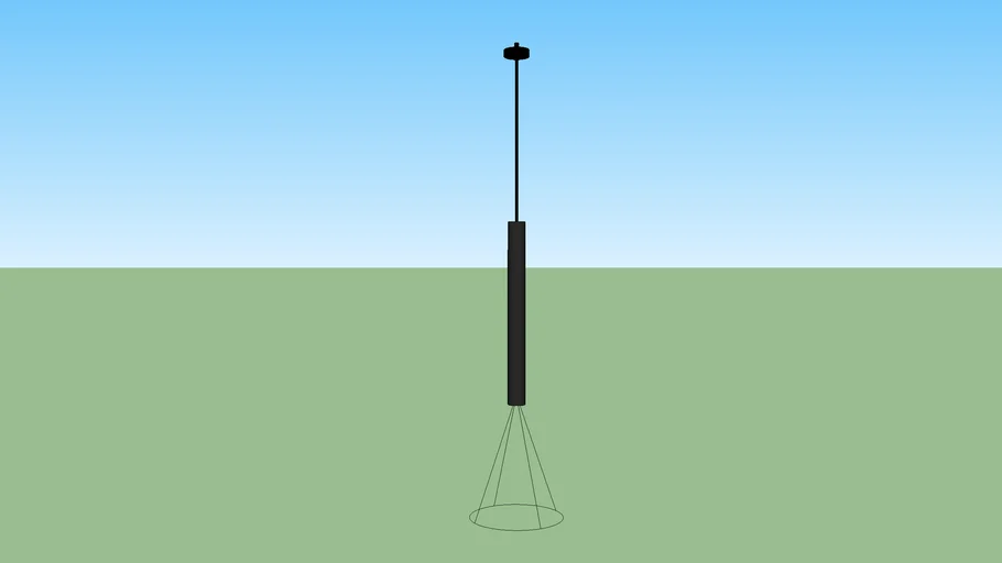 FR- Pendente tubo preto