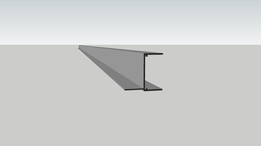 QIC Y0 - Cut Metal Tile to Plasterboard Without Shadow Gap 39.6x38mm