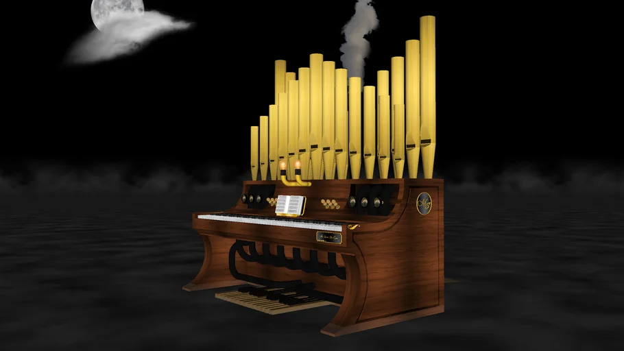 Steampunk steam pipe organ.