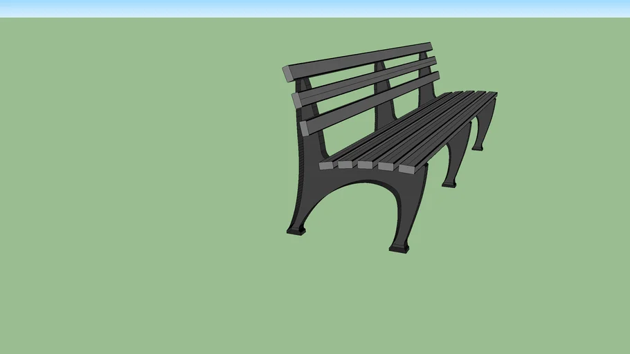 1964 NYC World's Fair Bench (no arms)