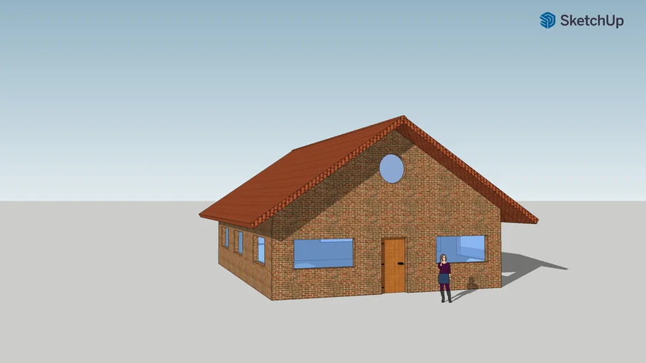 Dibujo exterior de una casa
