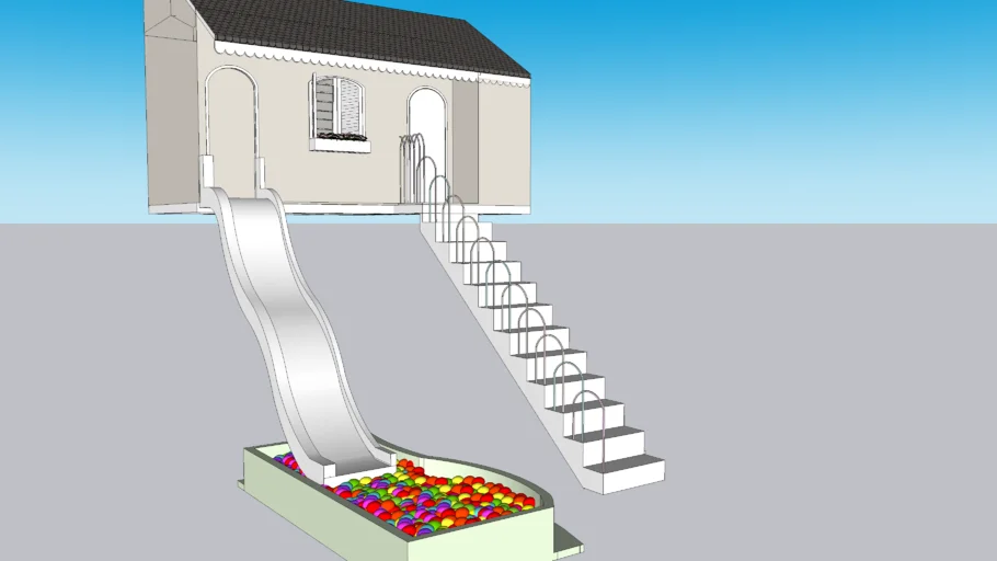 Casinha com Escorregador