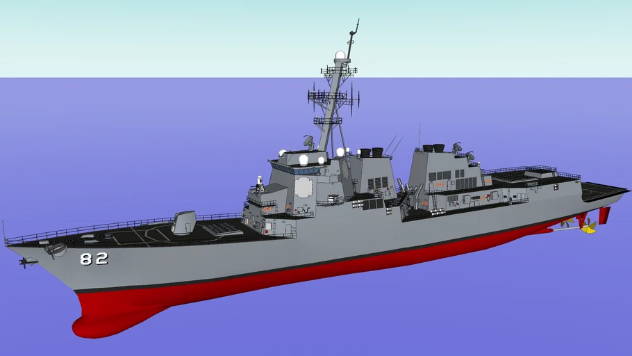 USS DDG-82 Lassen Arleigh burke class destroyer / アーレイバーク級