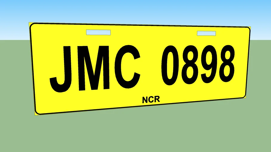Philippine Plate Number (Public Utility Vehicle)