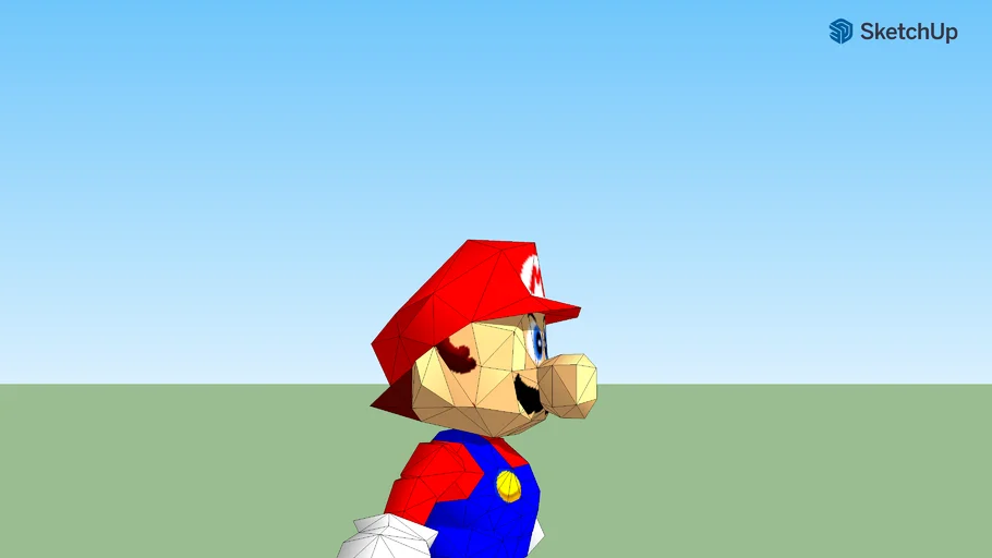 Super Mario 64 Beta Mario Model
