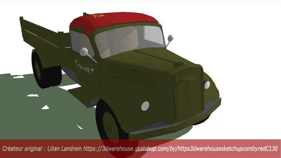 Red army captured german truck Opel blitz 