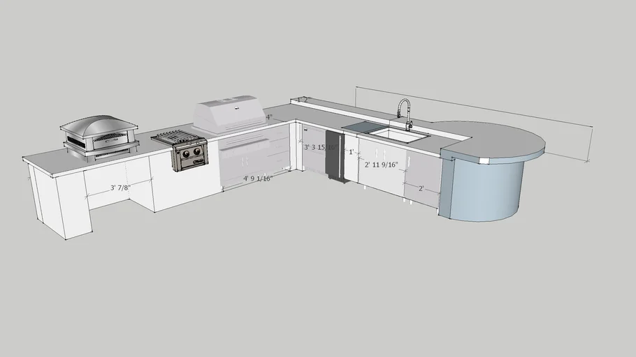 outdoor kitchen