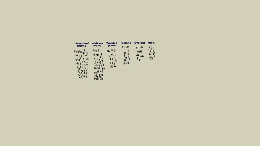 Everyday 2D People - Large group