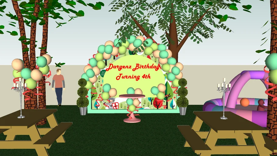 birthday backdrop for child