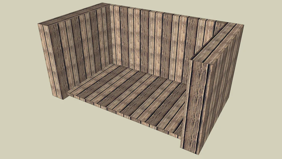 Low seating bench - Sketchup 6.