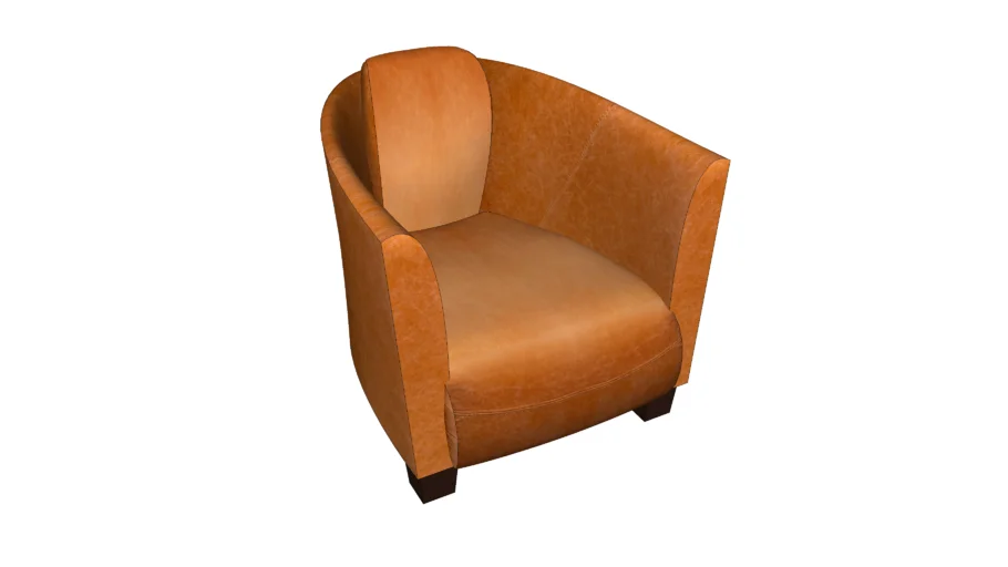 87790 Armchair Cigar Lounge Light Brown