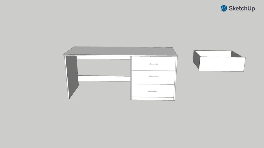 Escritorio de trabajo para dormitorio.