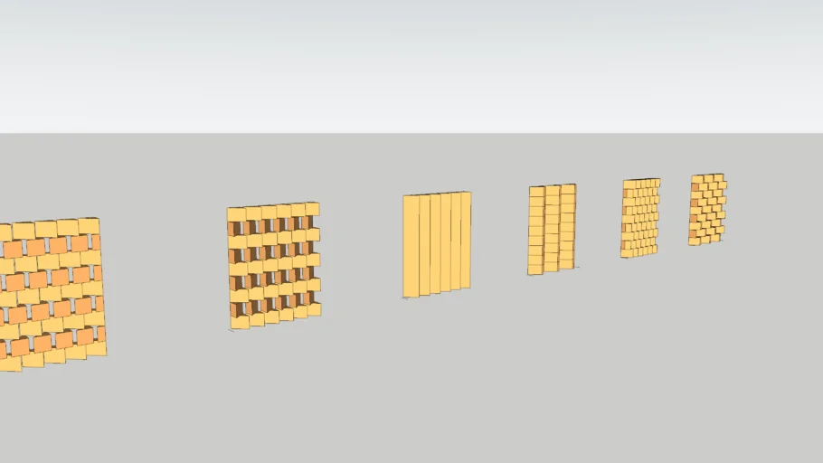 Bevel Block Decorative Privacy Walls 1