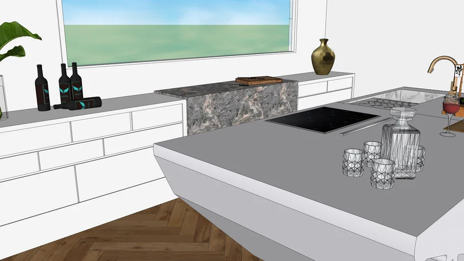 tavolo cucina  krion , kitchen krion modern