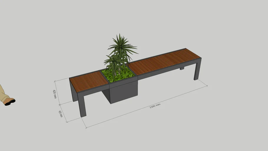 Bench - Plants - 001