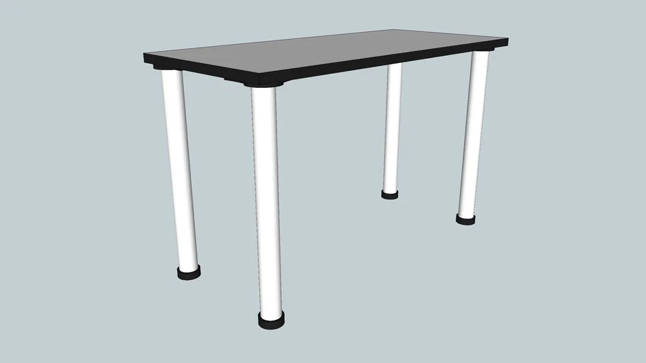 Mesa Melaminica con juego de patas metalicas