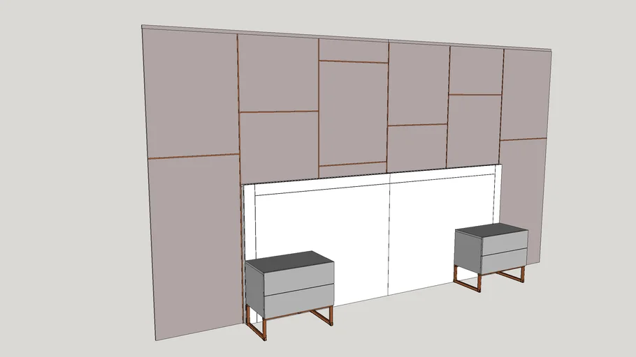 Painel Frisado Cobre e Criados