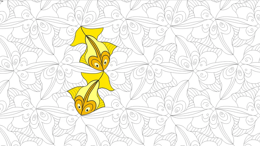 Ode to Escher - Fish Tessellation