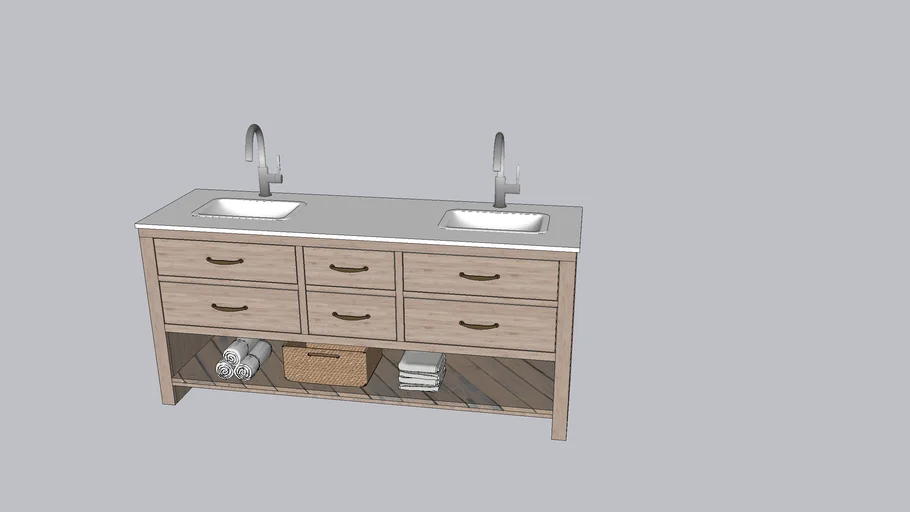 72 " napa fairmont Vanity