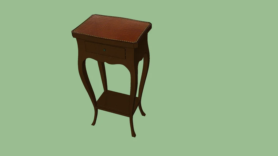 Side Table - leather top