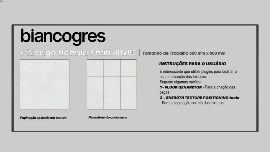 Chicago Nebbia Satin 80x80