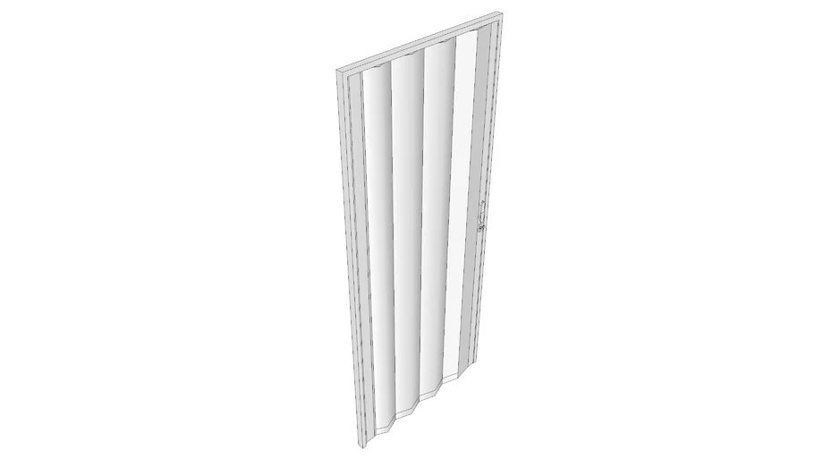 Porta sanfonada - (210cmX90cmX5cm)