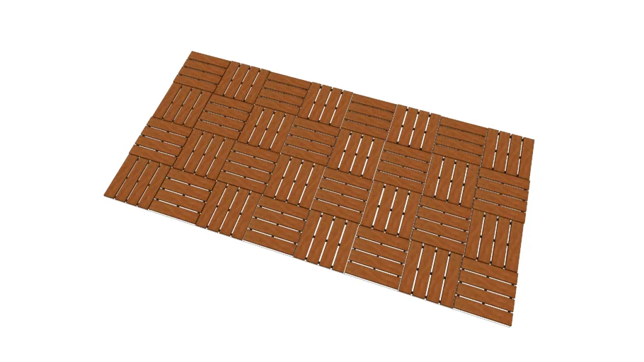 WPC Wood Plastic Composite Tile Interlock Decking