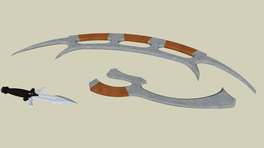 Klingon Bat'leth, Mek'leth, and D'K'tahg