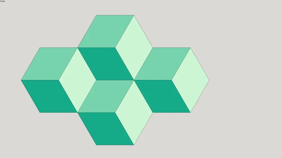 Hexagon-mosaic_green-patina