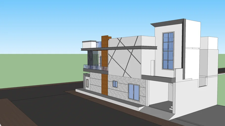 Cheema Sab 3D Elevation 6 marla Cornor | 3D Warehouse