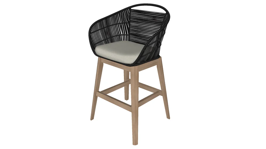 Jesper BarStool Dark Gray Cord By Modloft