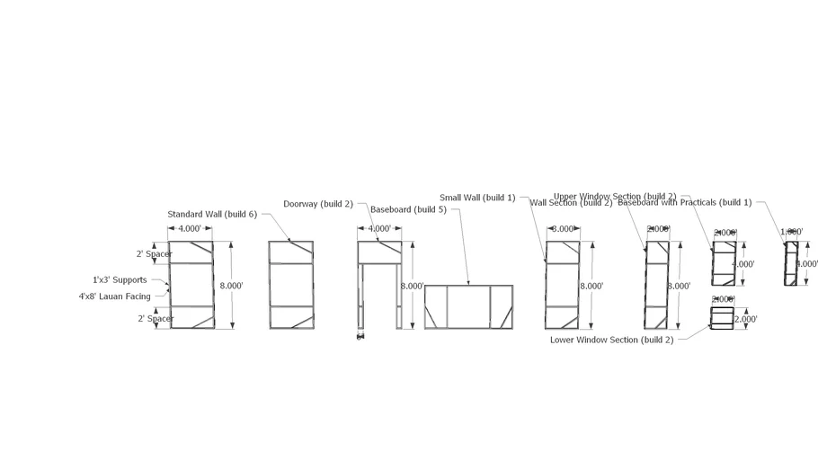Standard Hollywood-style Flats
