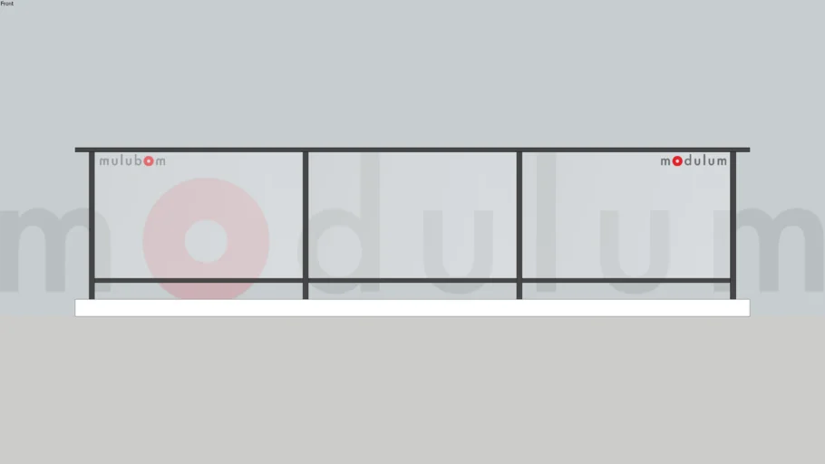 ราวกันตก ราวระเบียง อลูมิเนียม กระจกนิรภัย รุ่น Prime | modulum