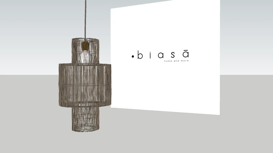 Luminaria de Rattan Java Biasá