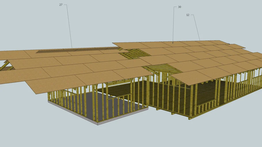 House Remodel - modeled our house to assist in estimating repairs