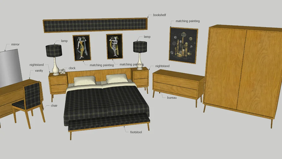 1950s Bedroom Set