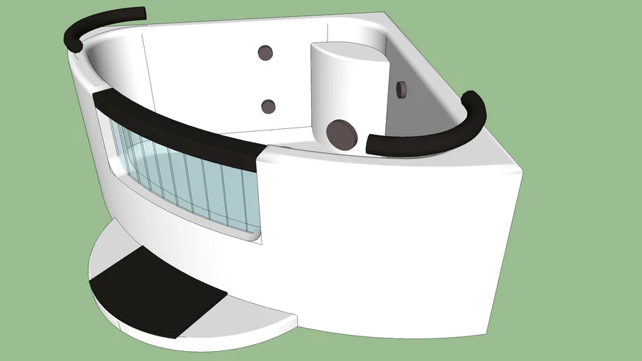 Bañera en esquina ROB1 - Bathtub corner ROB1