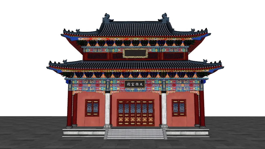 [1skp模型网]中式古建筑的宫殿 www.1skp.com
