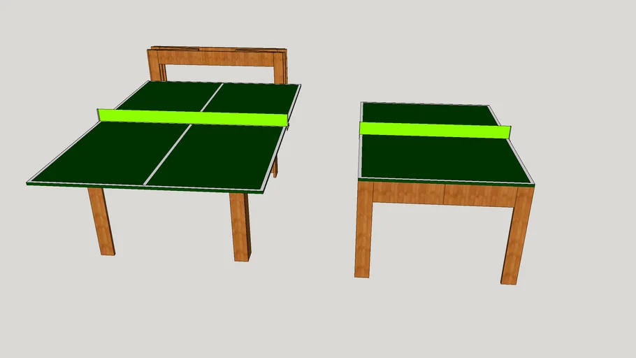 Base dobrável mesa de ping pong